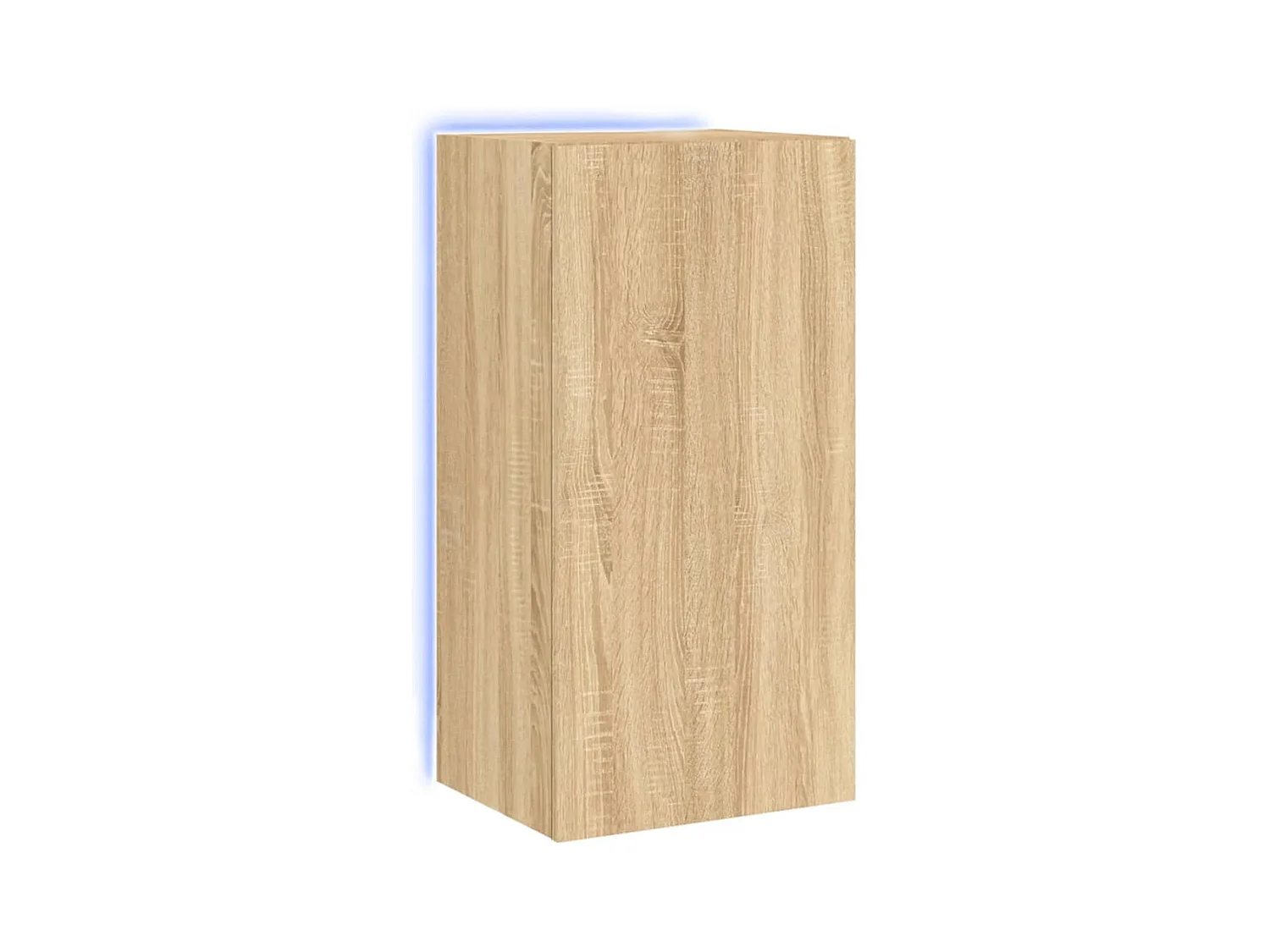 Wandmeubel met LED-verlichting Sonoma eiken 40,5x35x80 cm