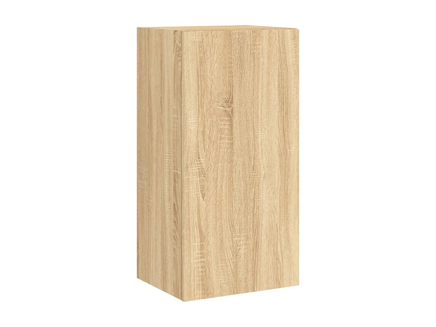 Mueble de TV de pared con luces LED roble Sonoma 40,5x35x80 cm