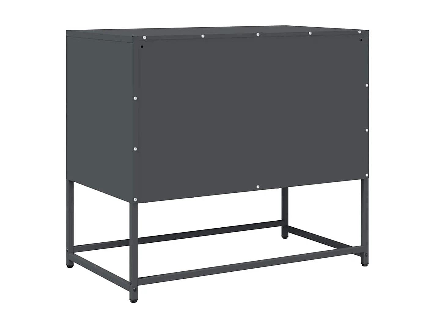 Mobile porta TV antracite 68x39x60,5 cm acciaio laminato a freddo