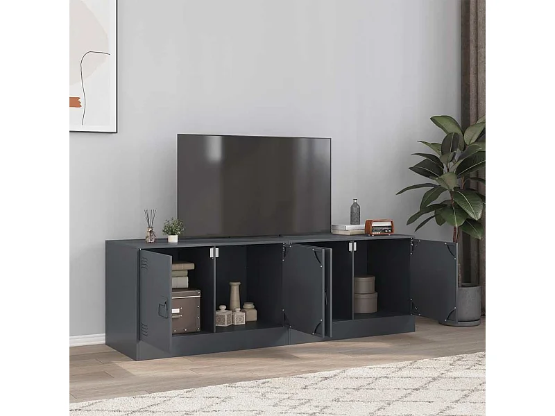 Meubles TV 2 pcs anthracite 67x39x44 cm acier