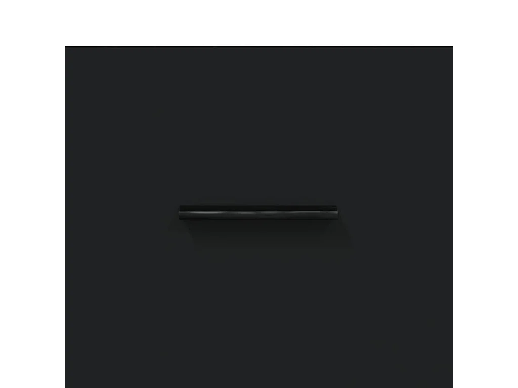 Meuble TV Noir 80x36x50 cm Bois d'ingénierie