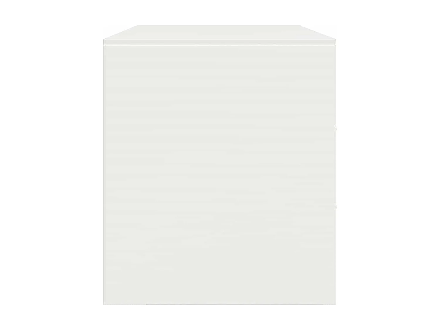 Meuble TV blanc 67x39x44 cm acier