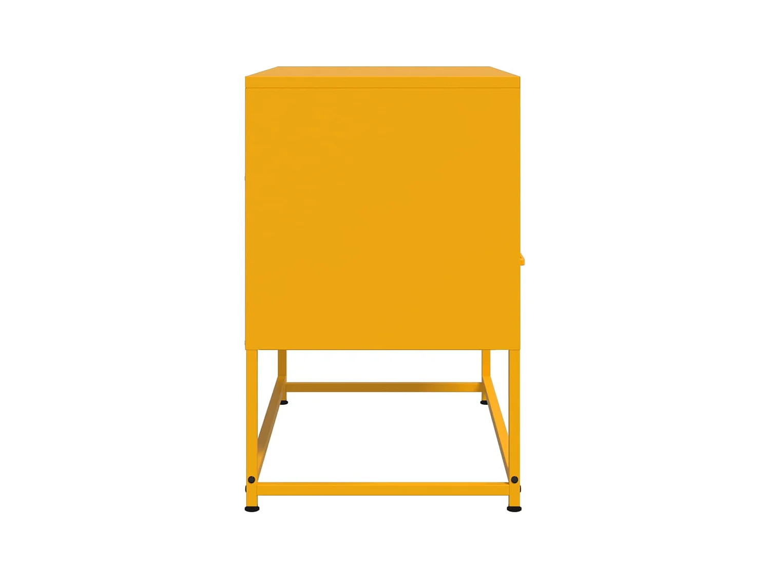 Meuble TV jaune moutarde 68x39x60,5 cm acier