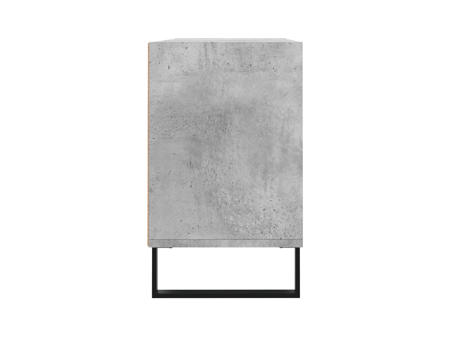 Meuble TV gris béton 103,5x30x50 cm bois d'ingénierie