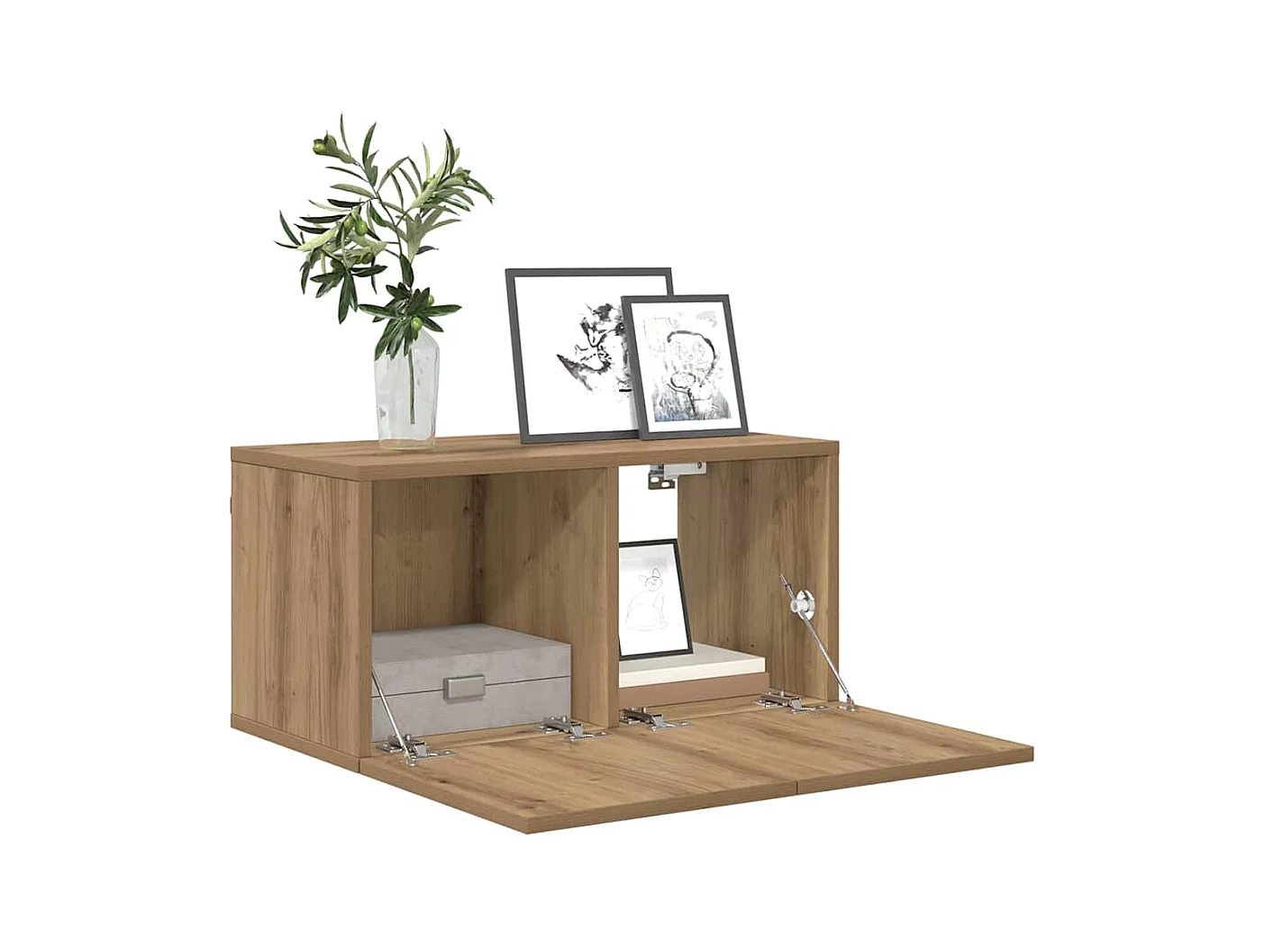 Mobile TV 3 pezzi Marrone 60 x 30 x 30 cm Legno ingegnerizzato