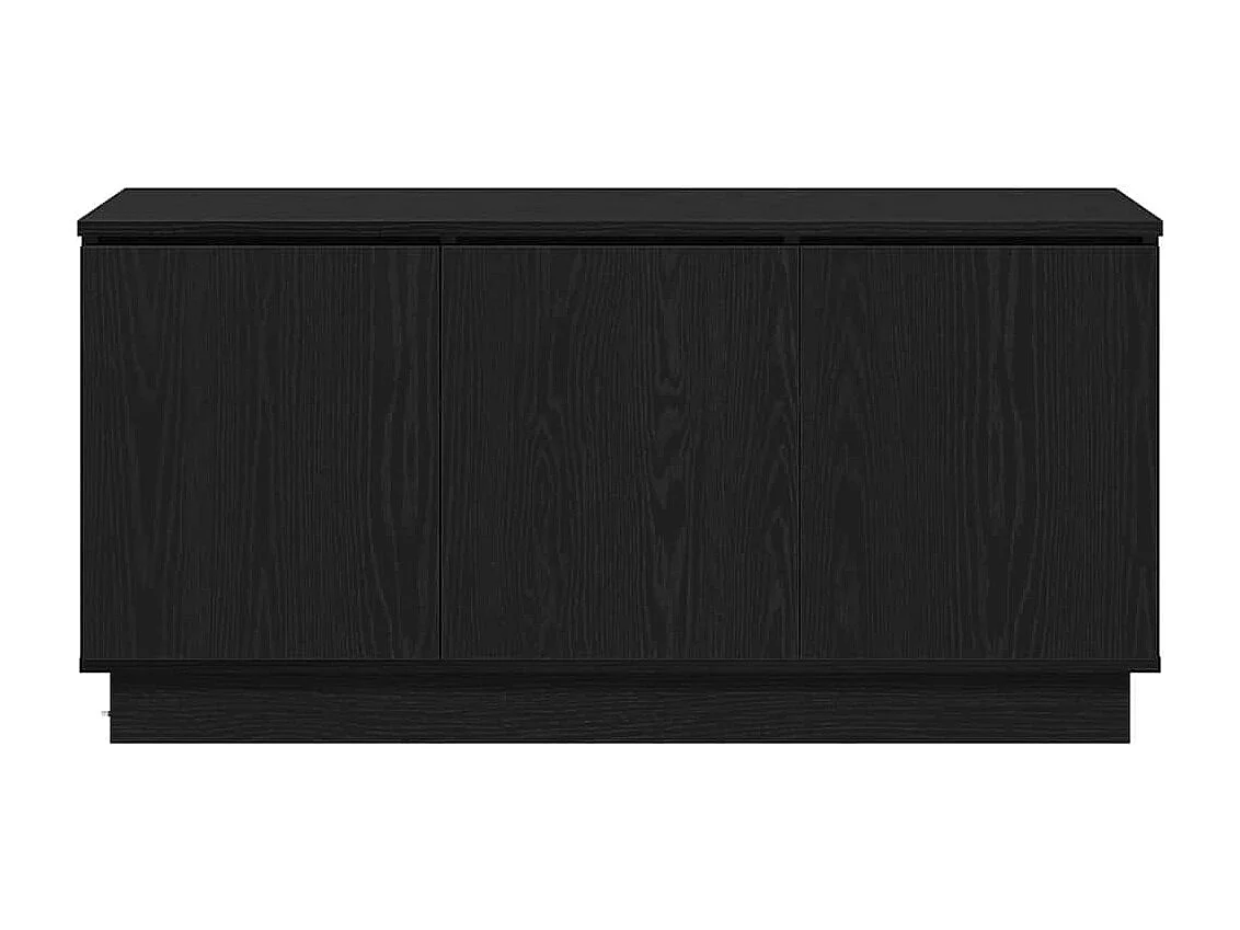 Meuble TV avec LED Chêne noir 100 x 38 x 49 cm