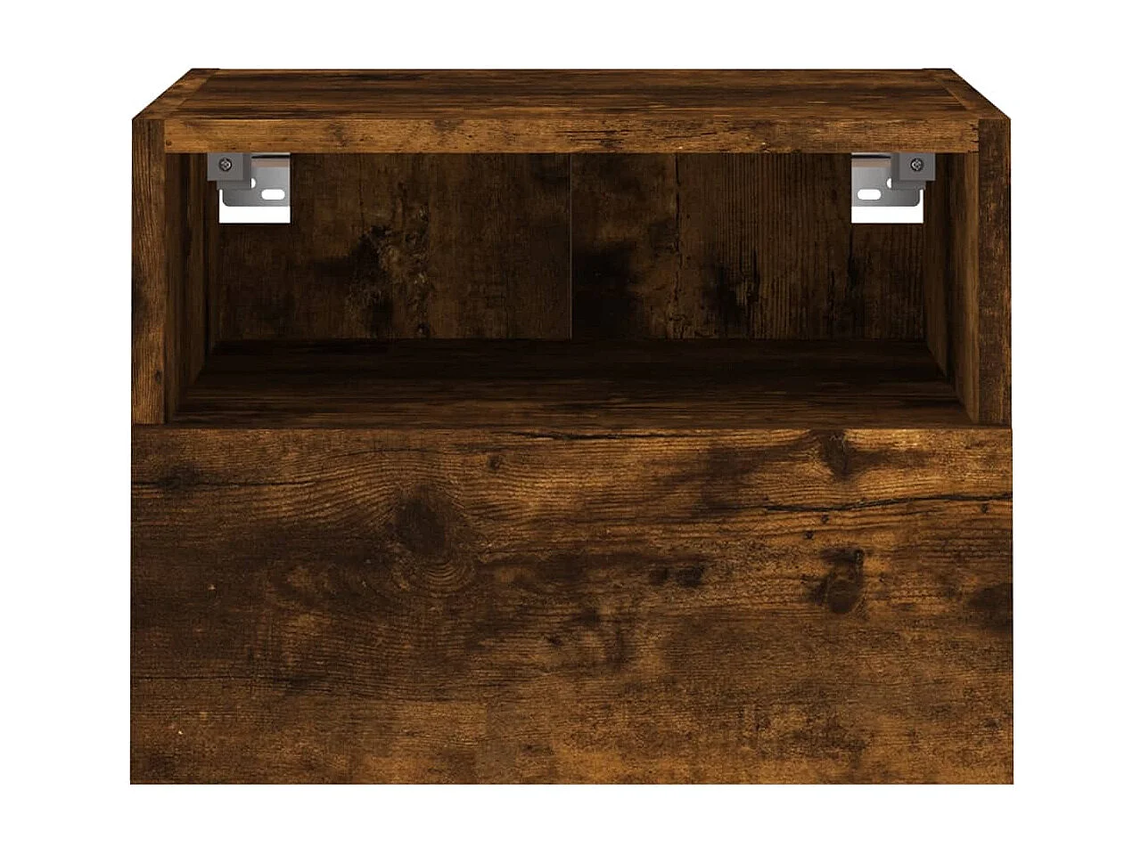 2-delige wandmeubels voor tv, gerookt eikenhout, 40x30x30cm, bewerkt hout