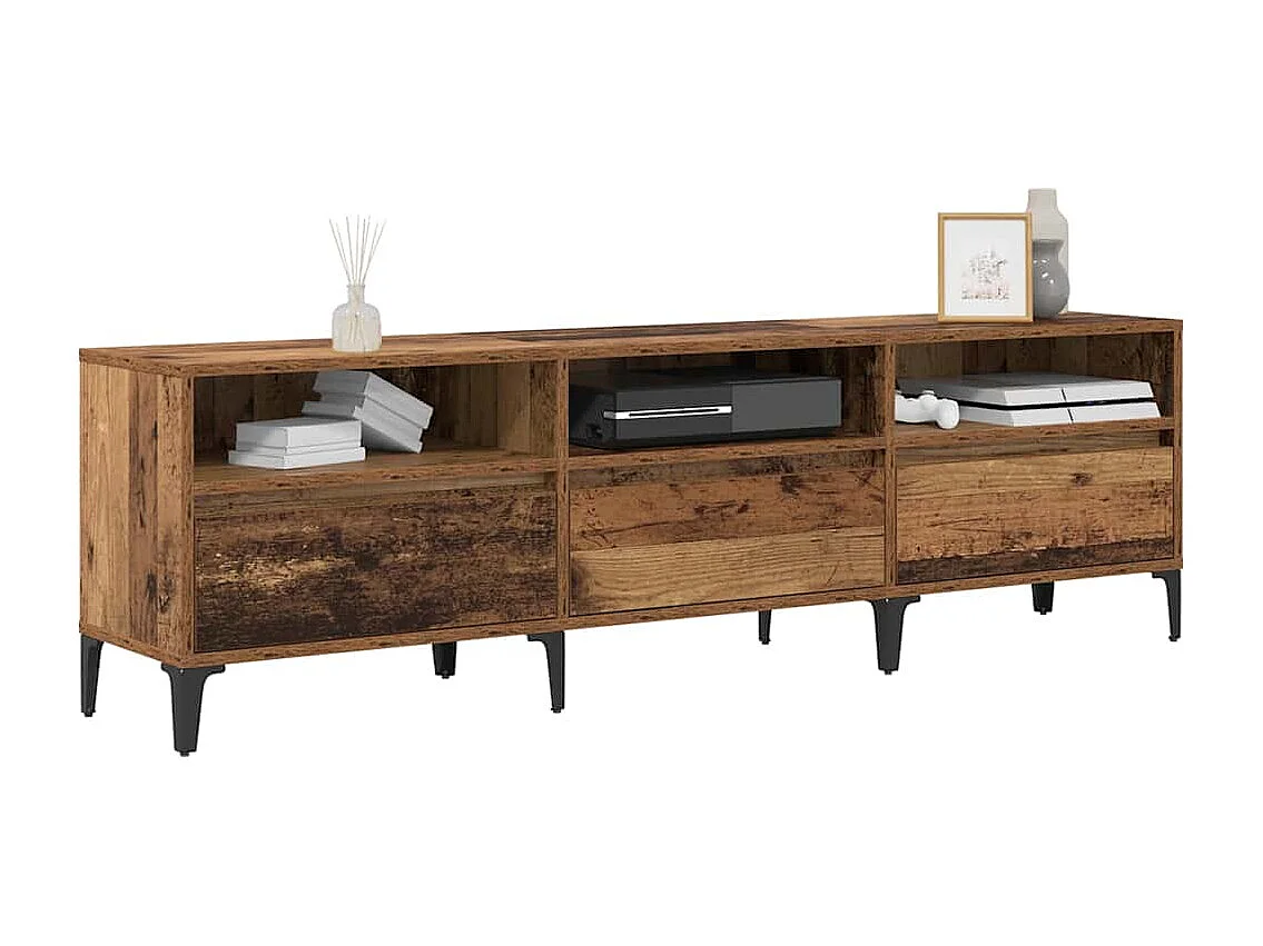Mobile TV in legno antico 150 x 30 x 44,5 cm Legno ingegnerizzato