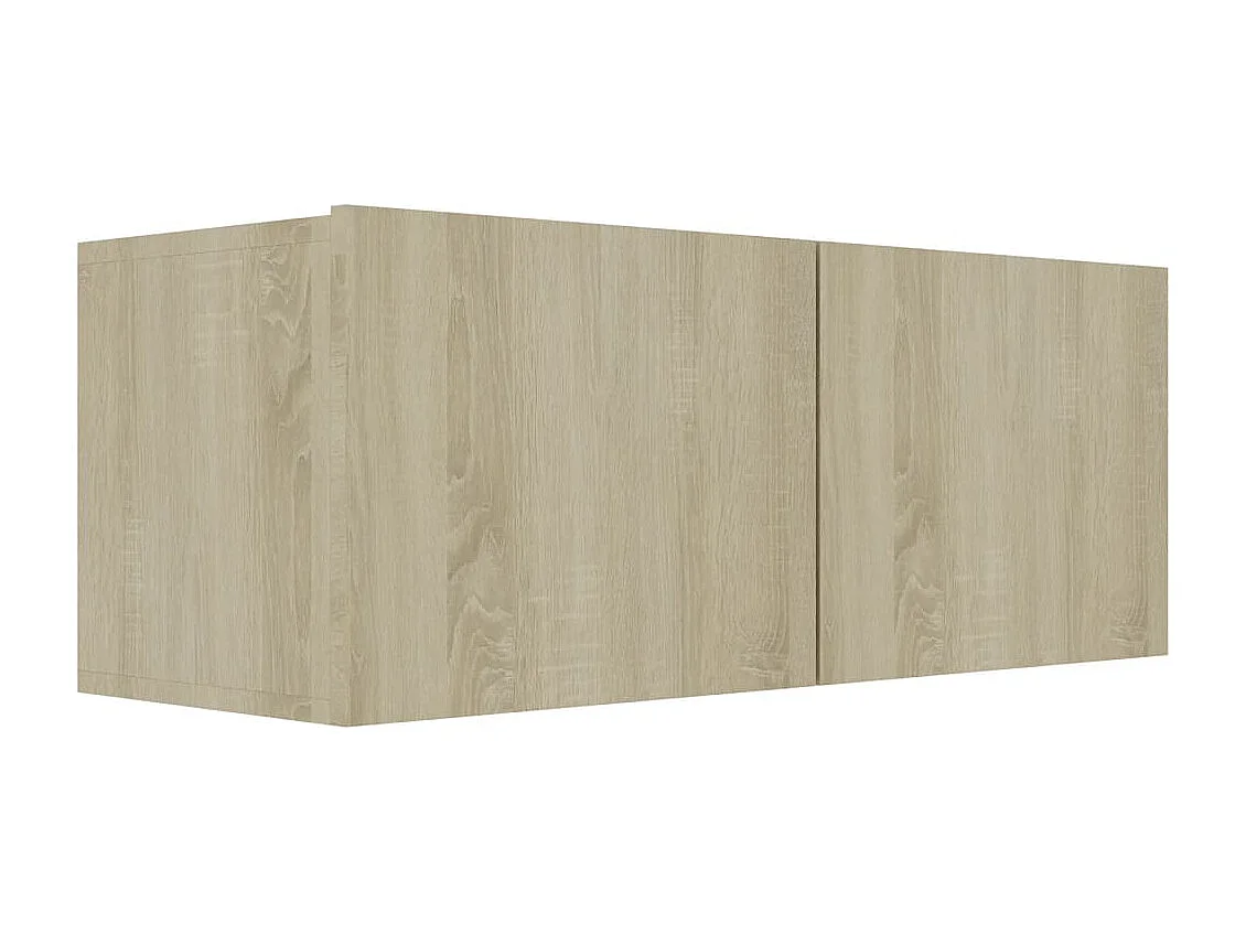 Set di mobili TV da 4 pezzi in legno ingegnerizzato Sonoma Oak
