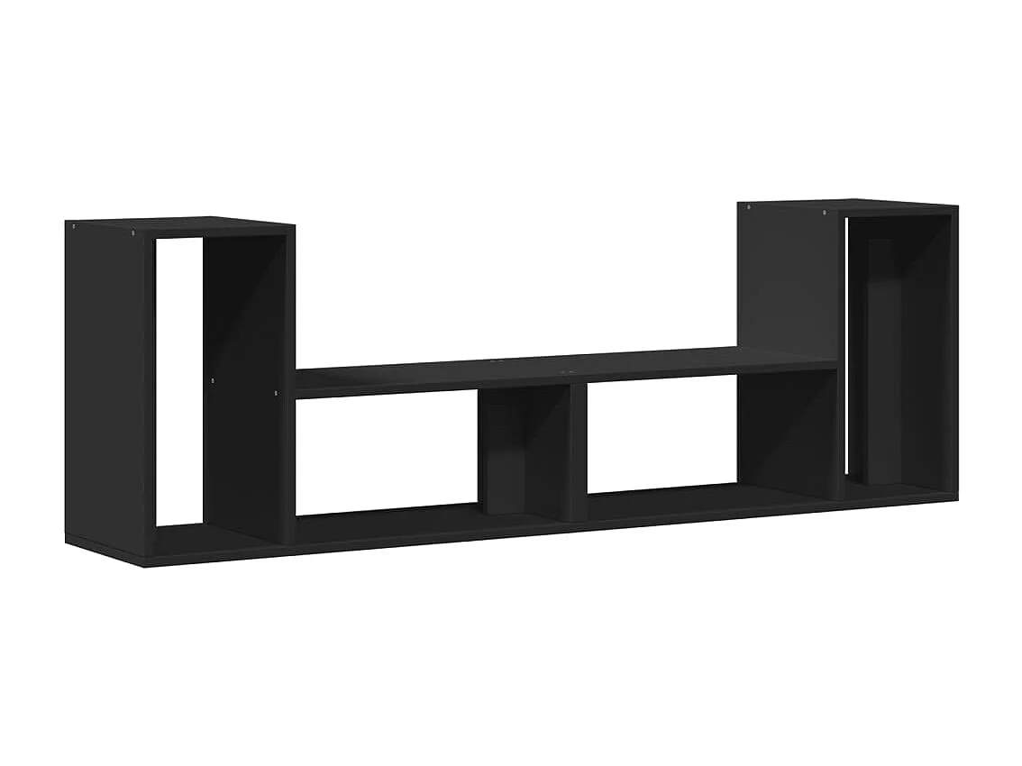 Meubles TV 2 pcs noir 75x30x50 cm bois d'ingénierie