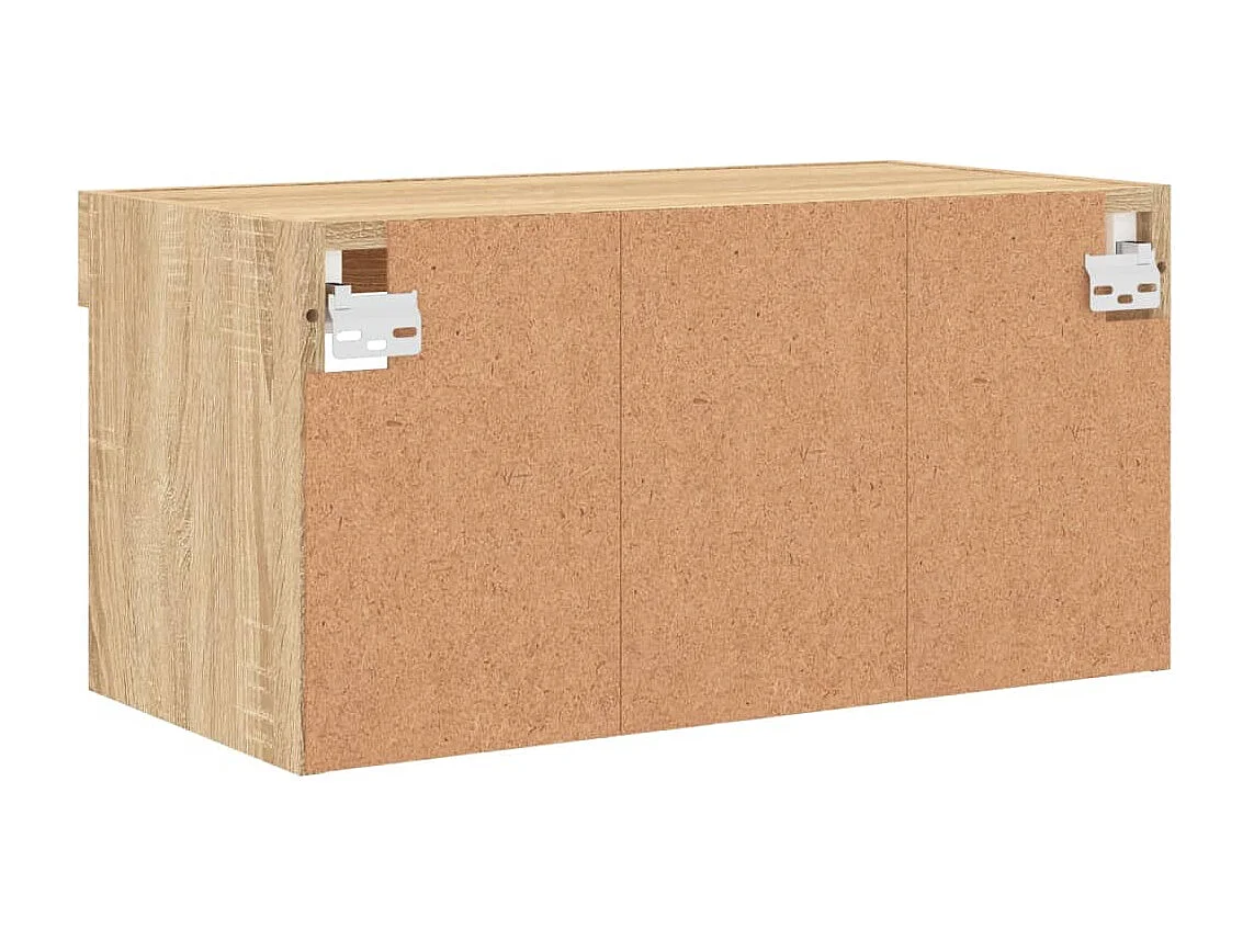 TV-Schrank mit LED-Leuchten Sonoma Eiche 60x30x30 cm
