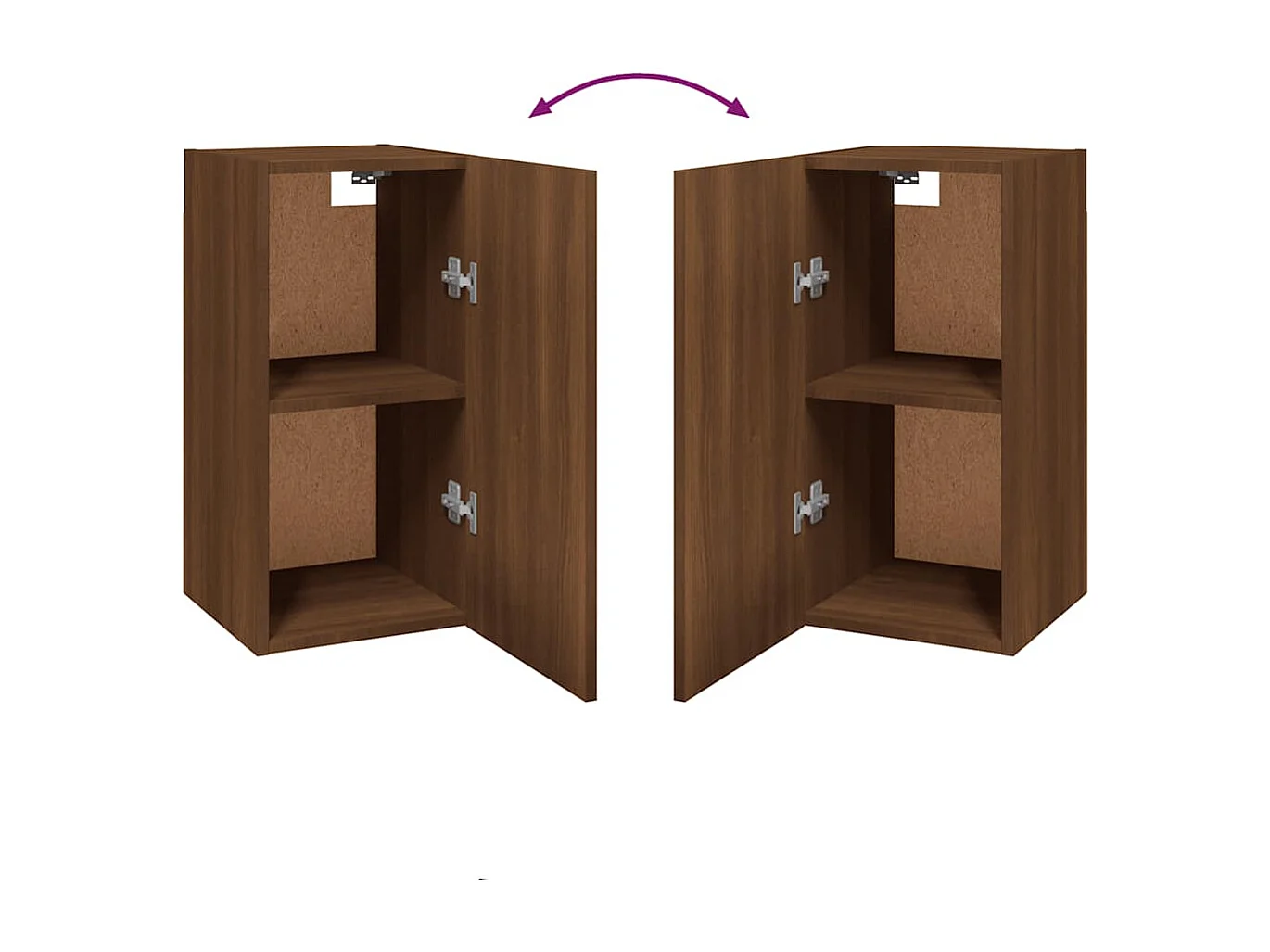 Meubles TV 2 pcs Chêne marron 30,5x30x60 cm Bois d'ingénierie