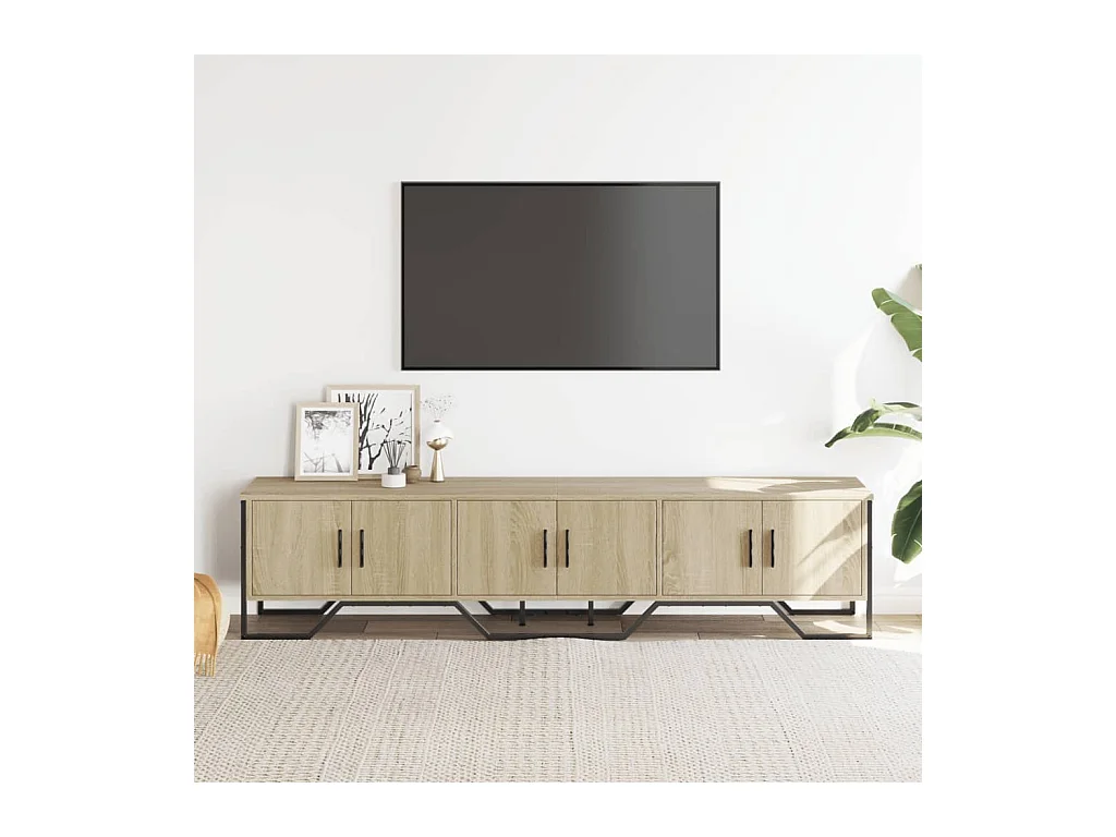 Sonoma eiken tv-kast 180x34x41 cm bewerkt hout