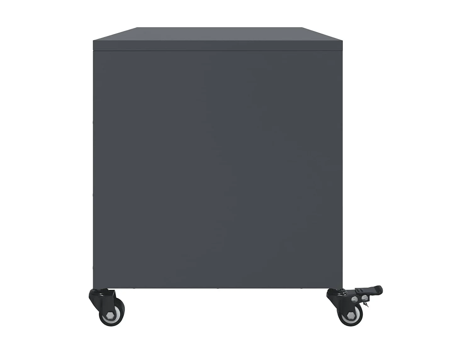 Meuble TV anthracite 68x39x43,5 cm acier