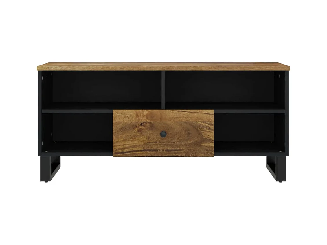 TV-meubel 100x33x46 cm mangohout en bewerkt hout
