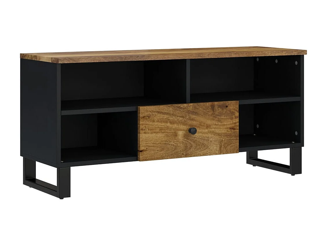 TV-meubel 100x33x46 cm mangohout en bewerkt hout