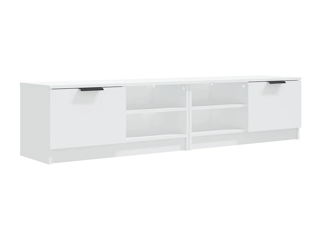 Meubles TV 2 pcs Blanc 80x35x36,5 cm Bois d'ingénierie