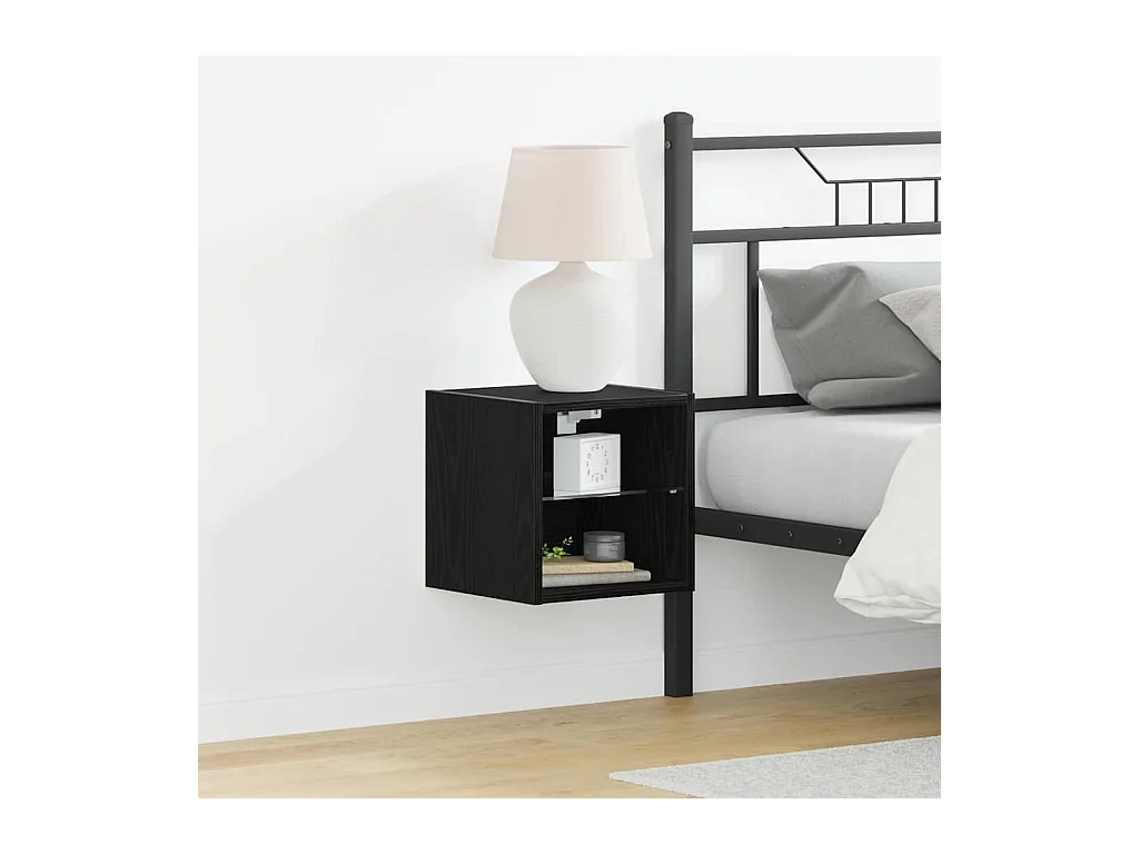 Meuble TV 2 pcs Noir 30 x 28,5 x 30 cm Bois d'ingénierie