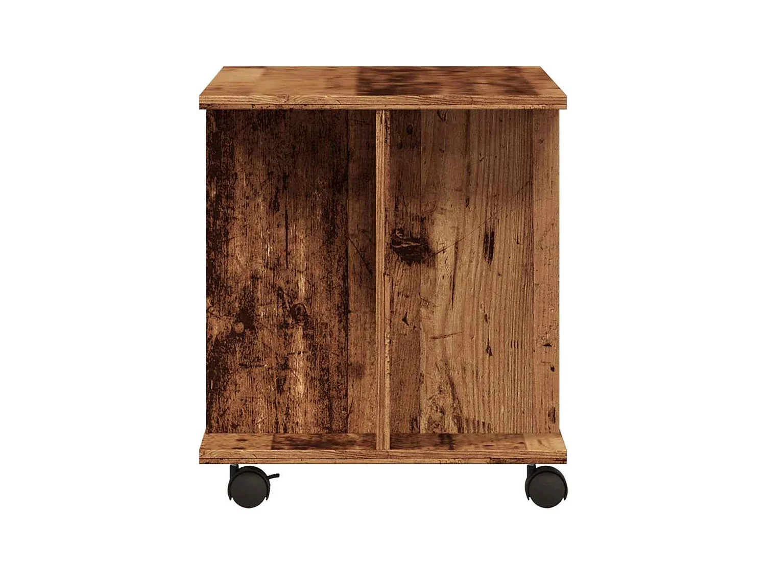 Meuble TV avec roulettes vieux bois 80x40x45 cm bois ingénierie