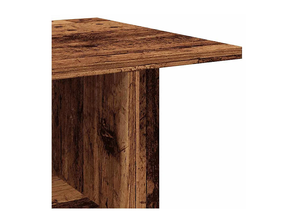 Meuble TV avec roulettes vieux bois 80x40x45 cm bois ingénierie