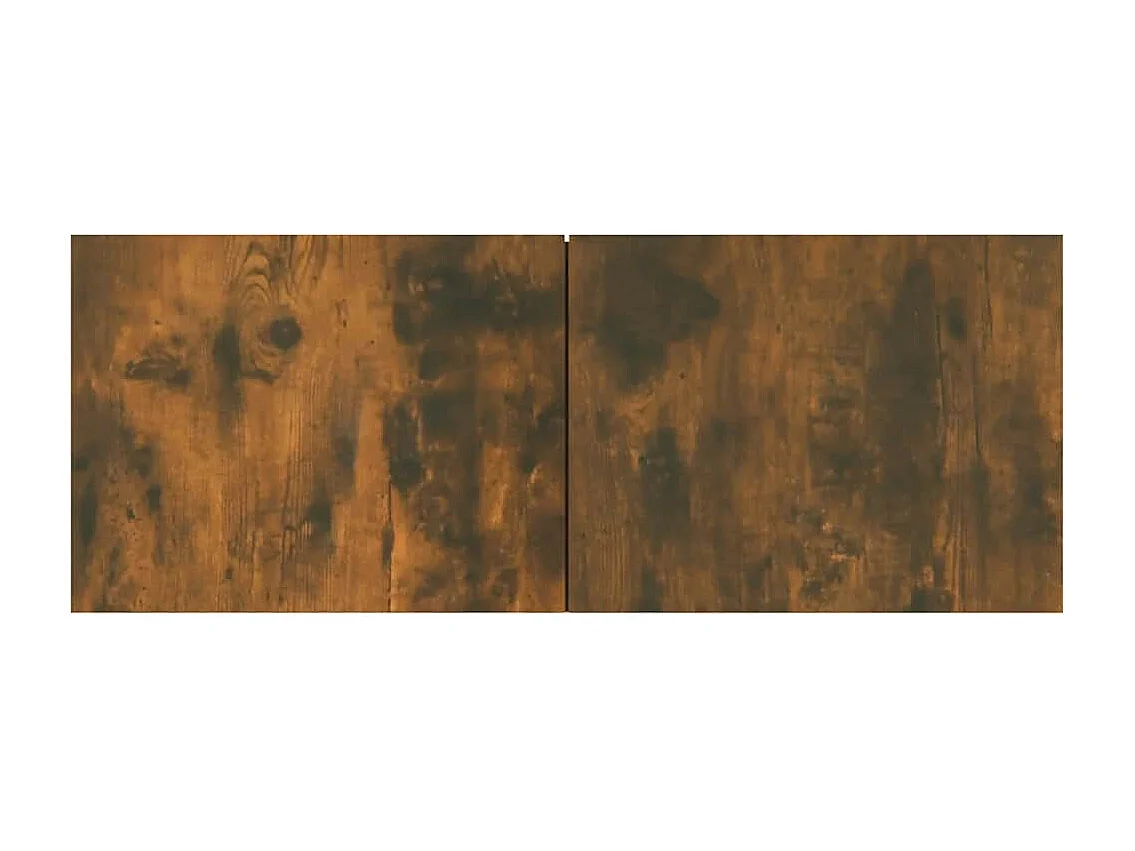 Meubles TV 2 pcs chêne fumé 80x30x30 cm bois d'ingénierie