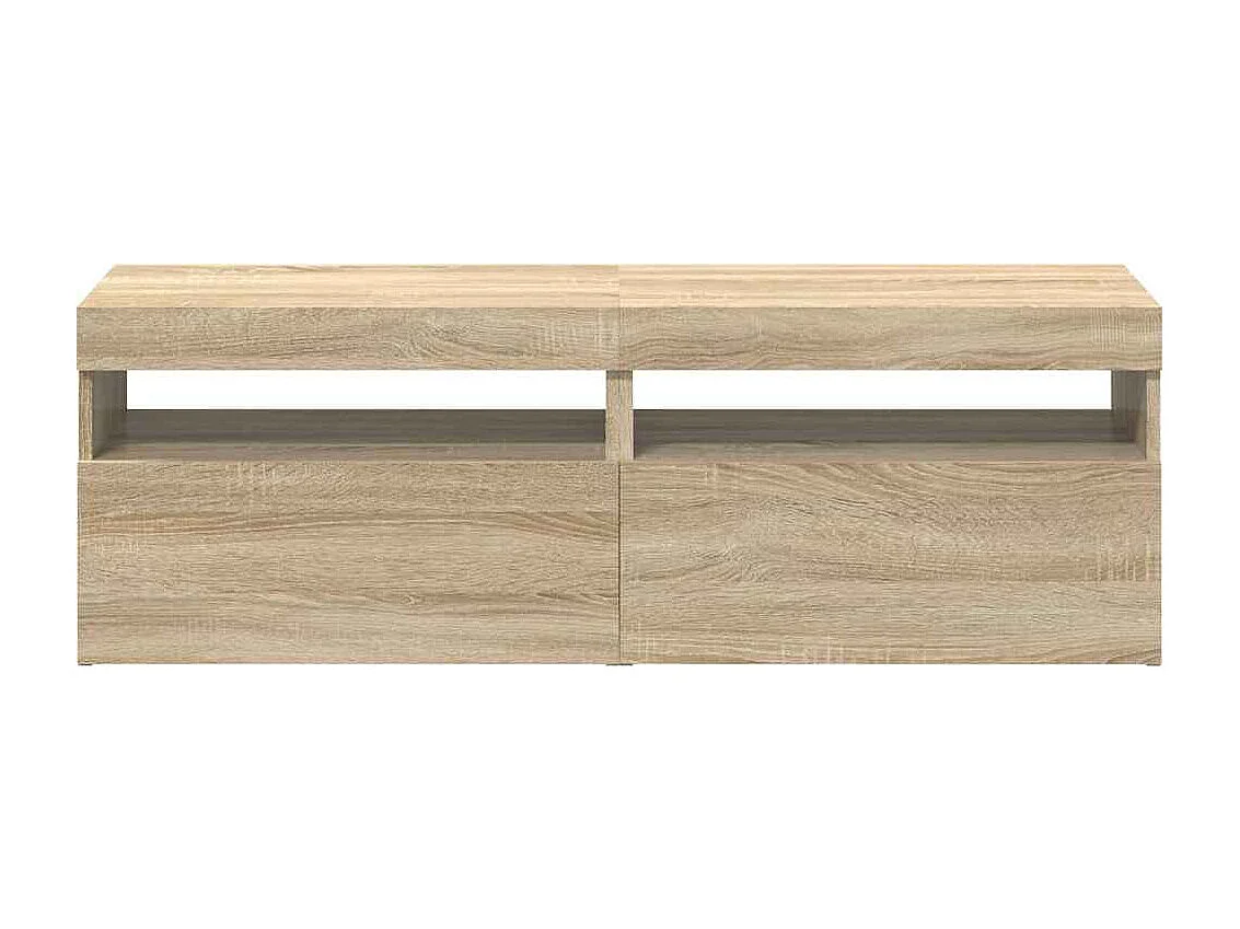 TV-kasten met LED-verlichting 2 stuks Sonoma eiken 60x35x40 cm