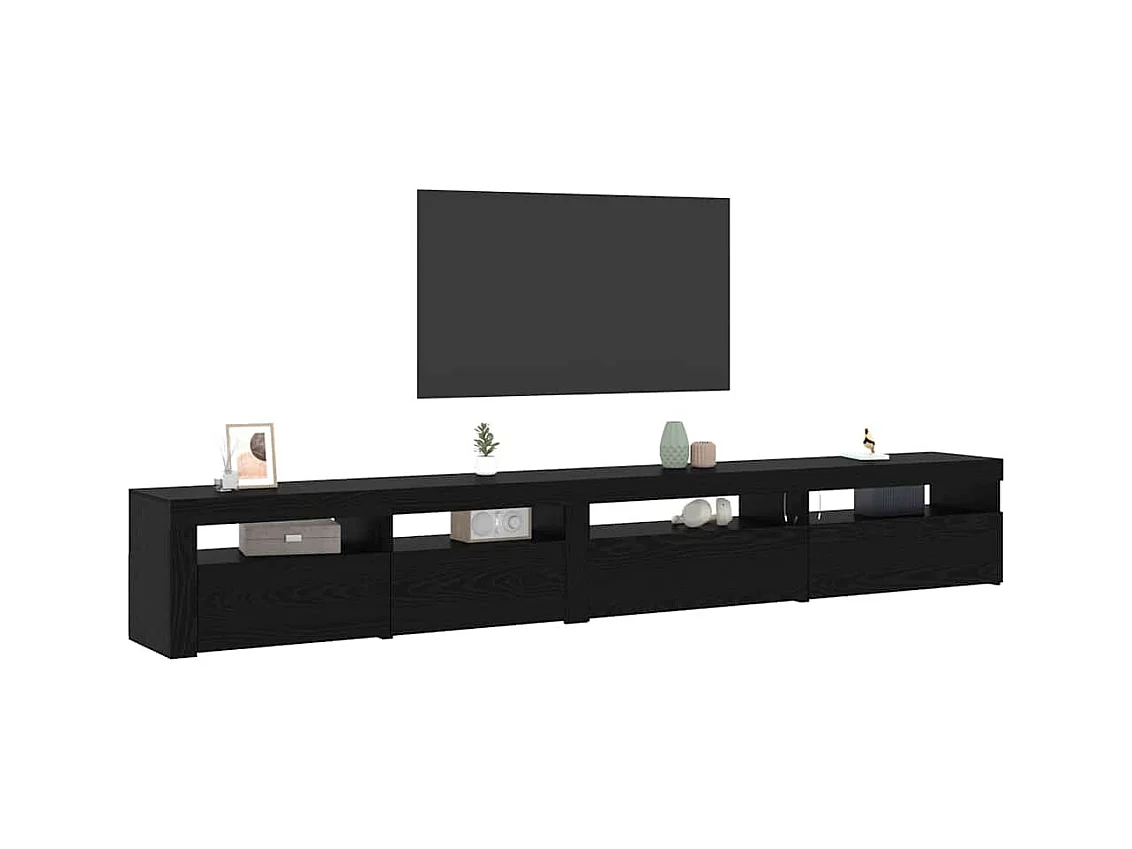 Set di mobili TV 3 pezzi Rovere nero 270 x 35 x 40 cm