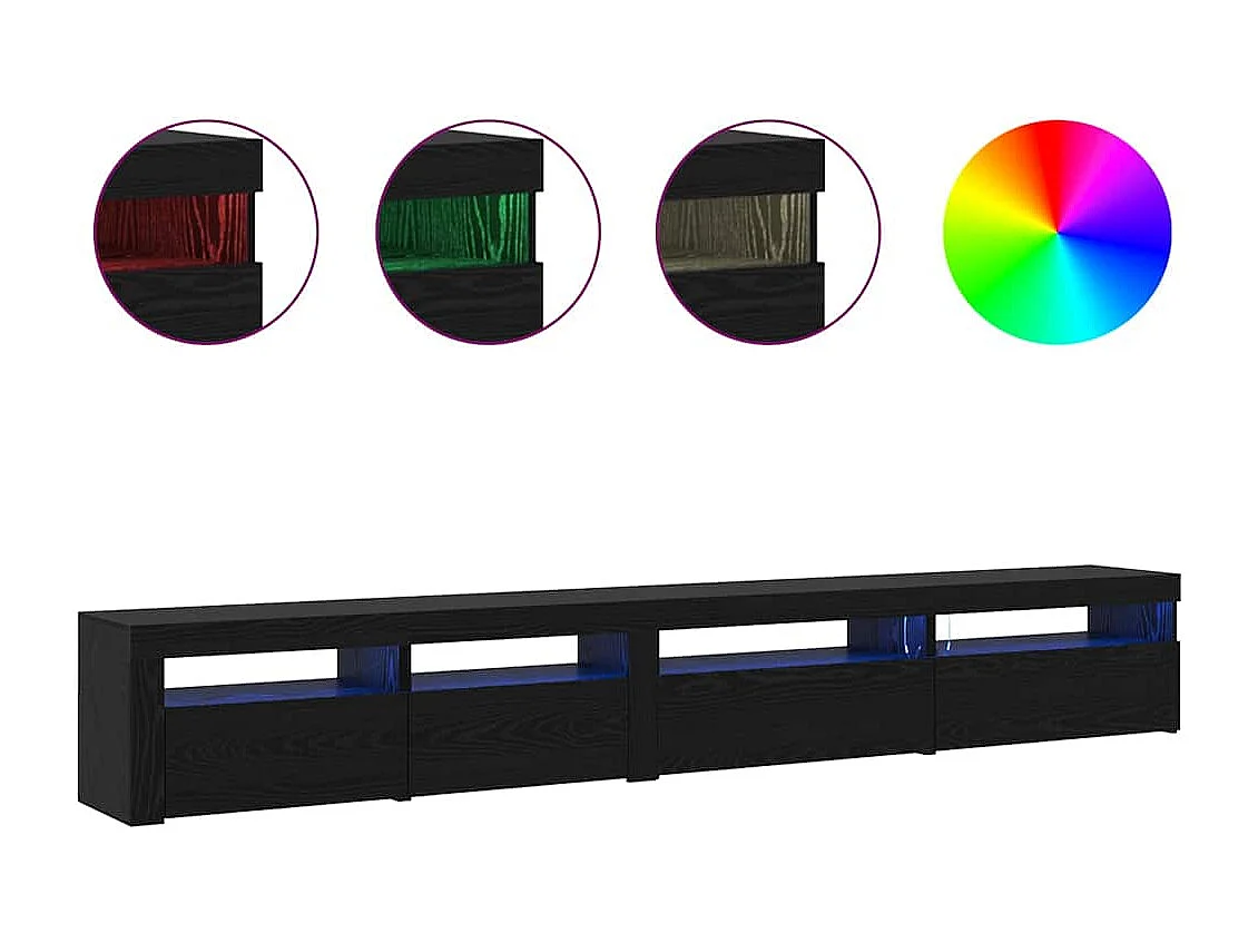 Ensemble de Meuble TV 3 pcs Chêne noir 270 x 35 x 40 cm