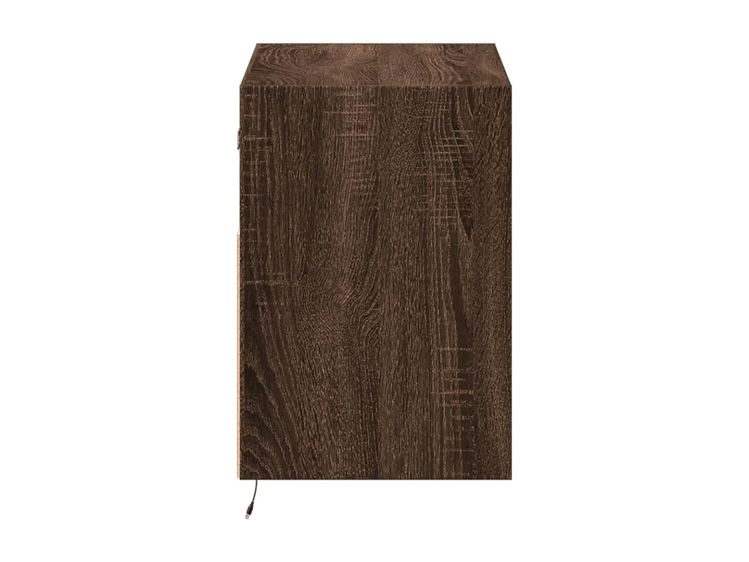 Mobile porta TV a parete con luci LED, rovere marrone, 80x31x45 cm