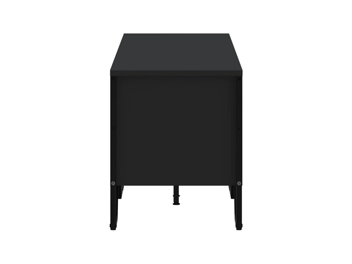 Meuble TV noir 180x34x41 cm bois d'ingénierie