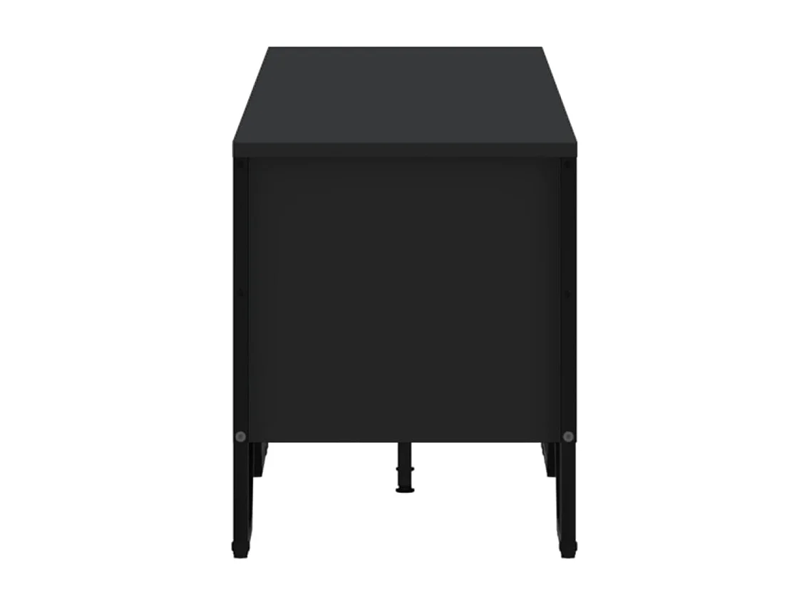 Meuble TV noir 180x34x41 cm bois d'ingénierie