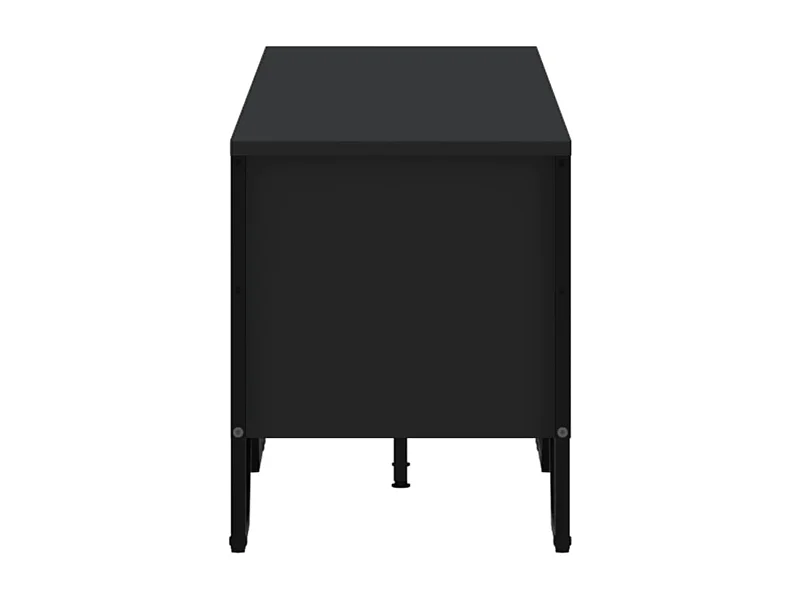 Meuble TV noir 180x34x41 cm bois d'ingénierie