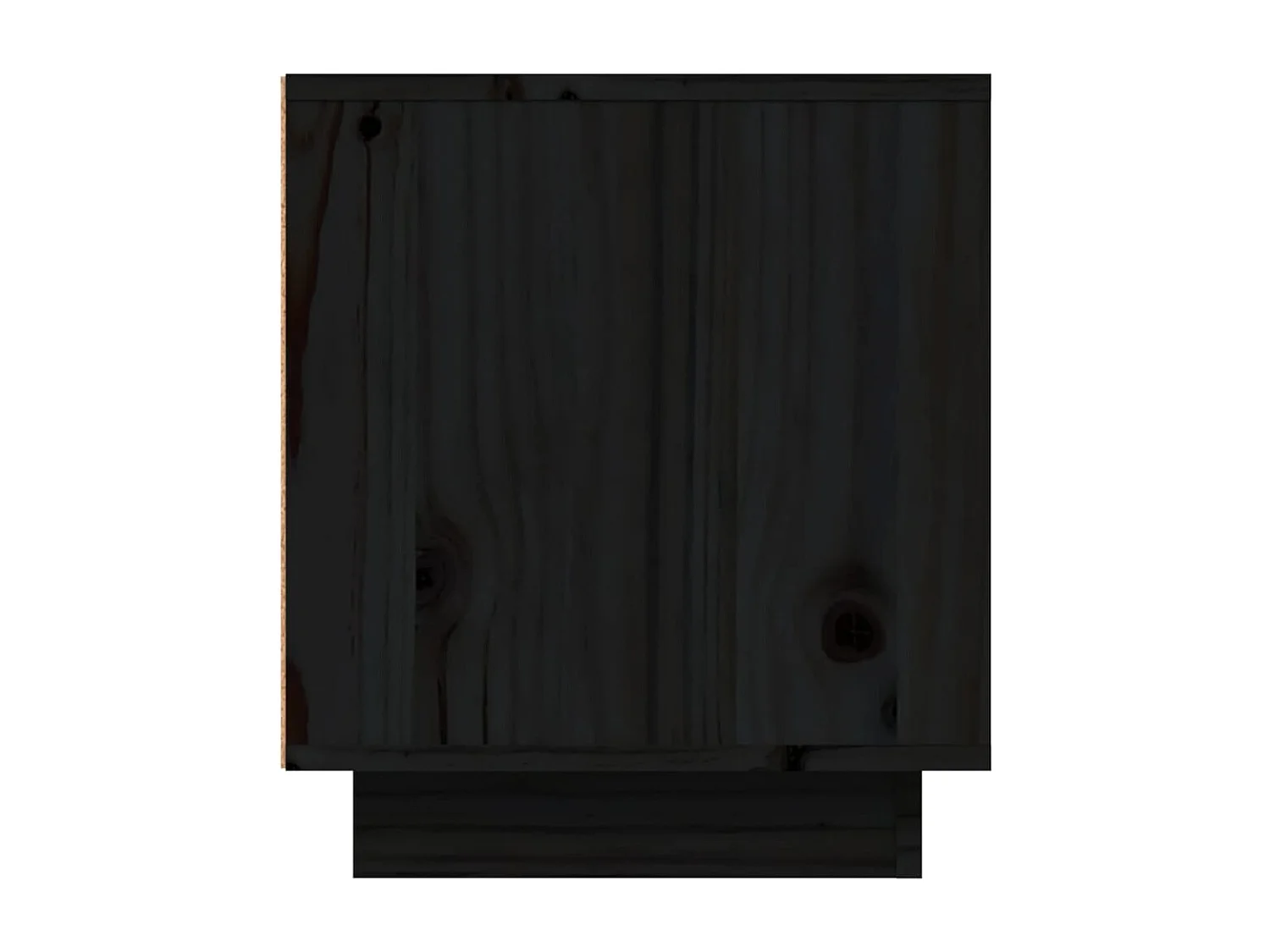 Mobile porta TV nero 80x35x40,5 cm Legno massello di pino