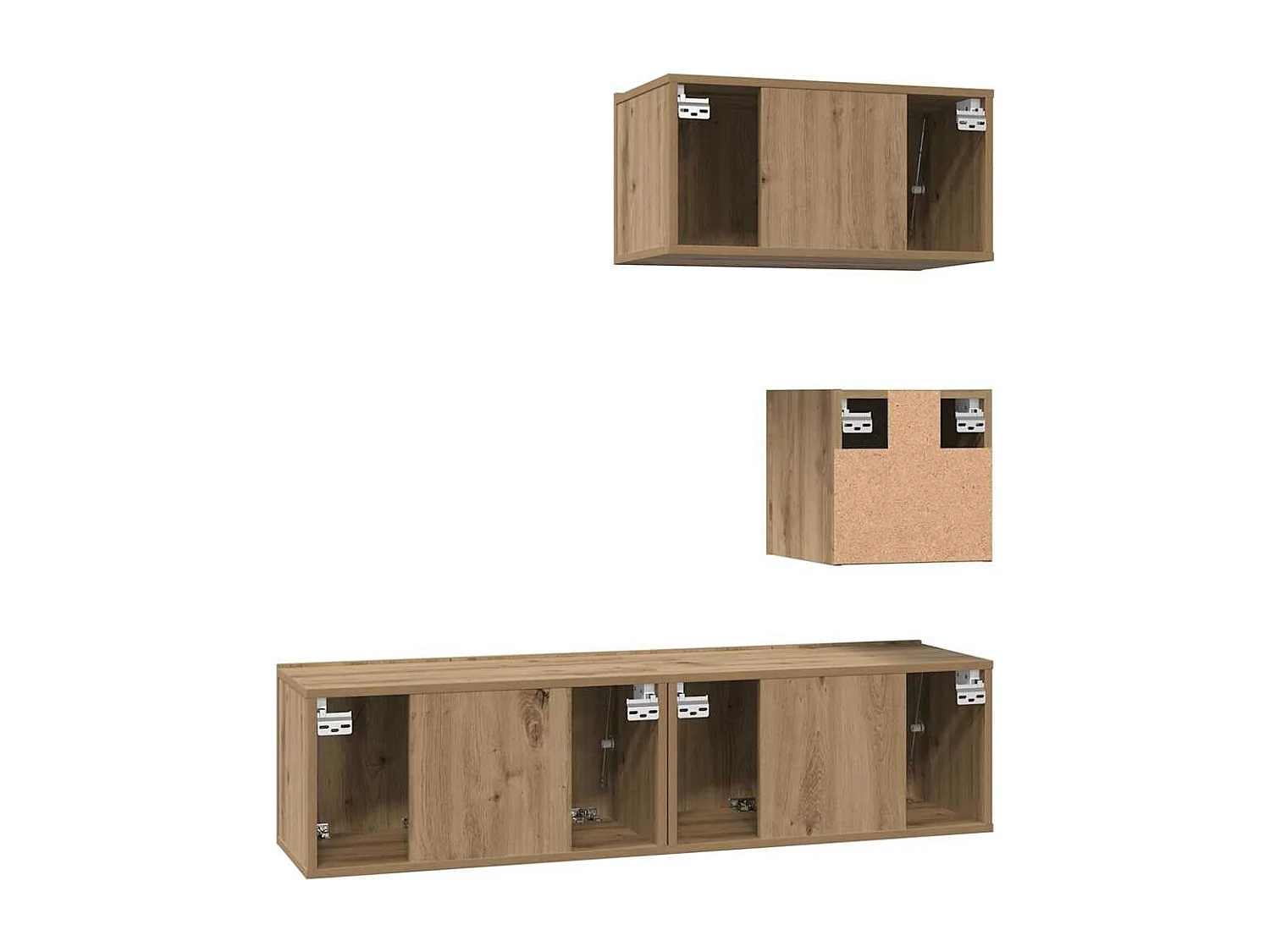 Ensemble meuble TV 4 pcs chêne artisanal 60 x 30 x 30 cm