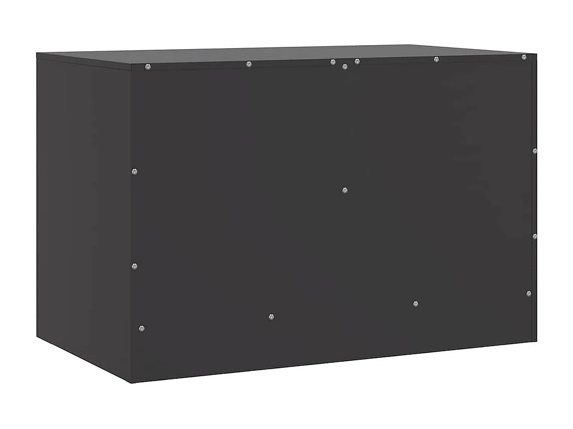 TV-kast 2 stuks zwart 67x39x44 cm staal