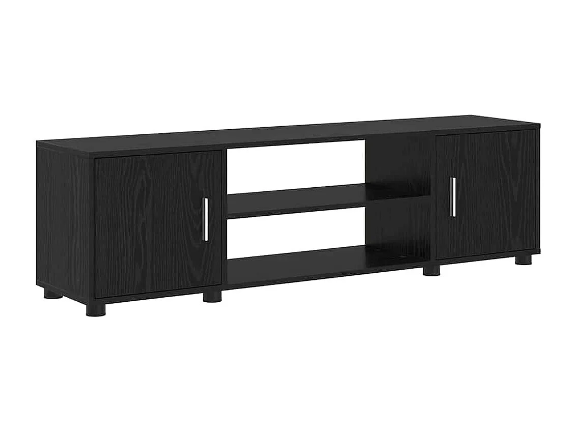 Ensemble de meuble TV 4 pièces Montage mural 4 pcs Chêne noir