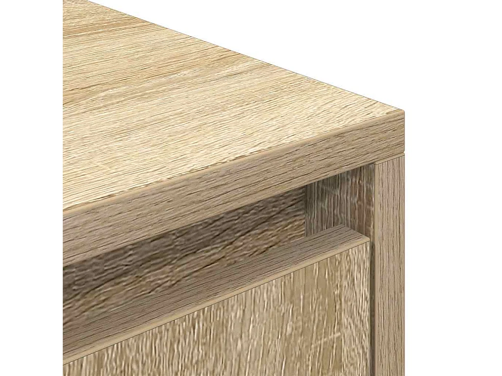 Meuble TV chêne sonoma 188,5x41x50 cm bois d'ingénierie