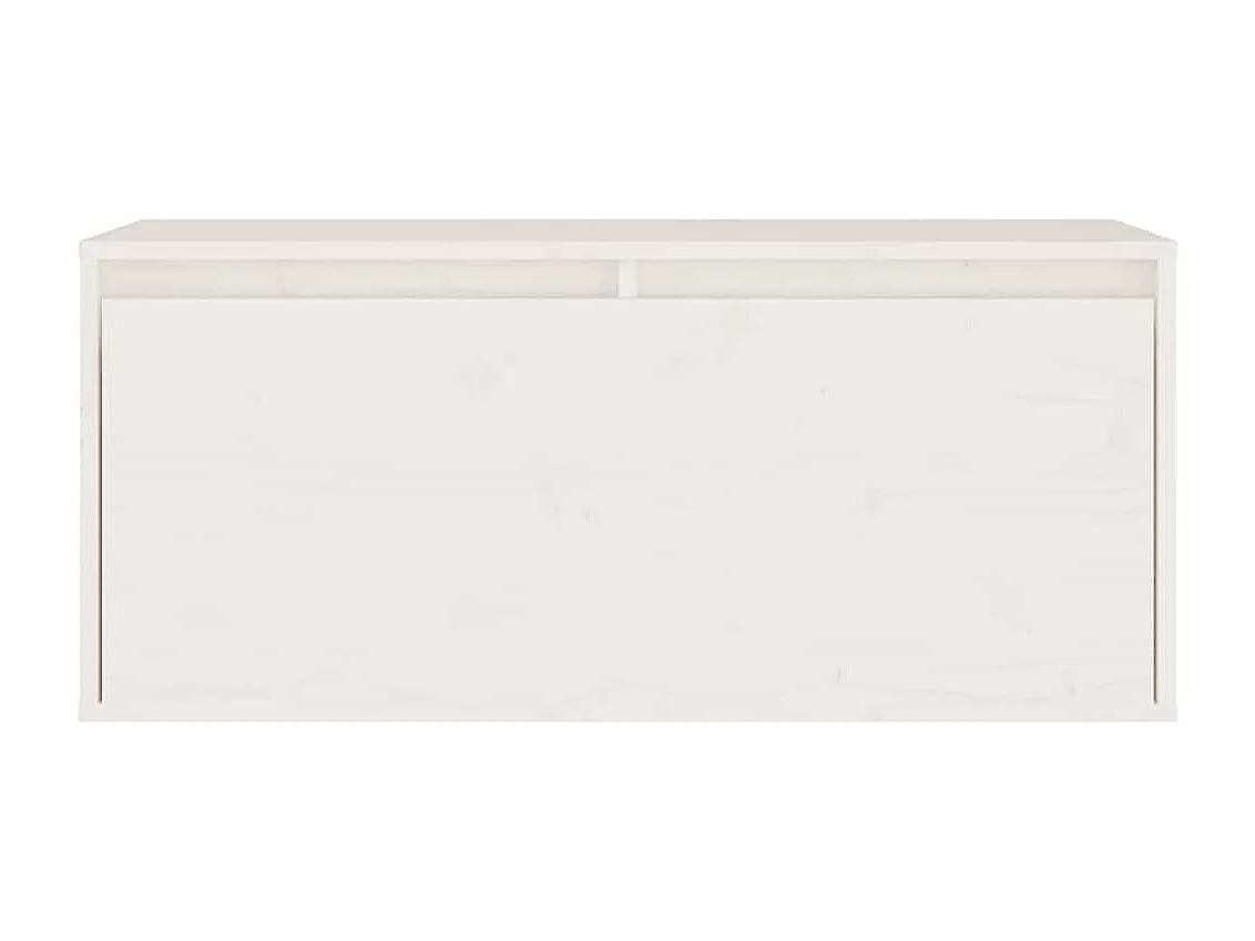 Meubles TV 4 pcs Blanc Bois massif de pin