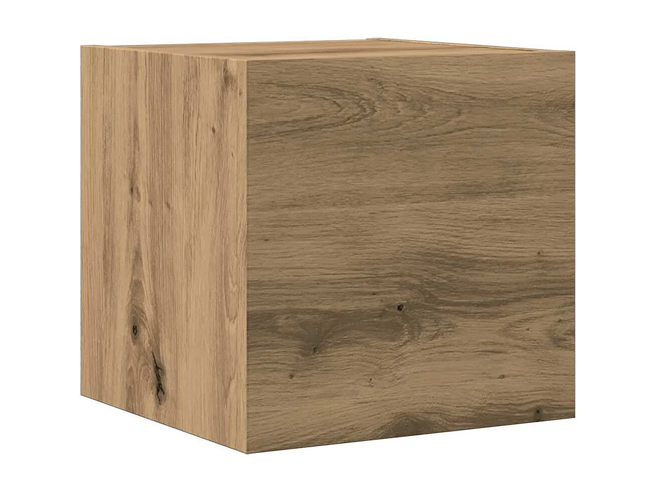 Set di mobili porta TV da parete da 7 pezzi, in rovere lavorato a mano