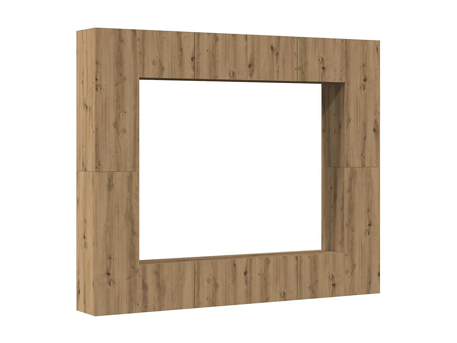 Ensemble de meuble TV mural 8 pcs chêne artisanal