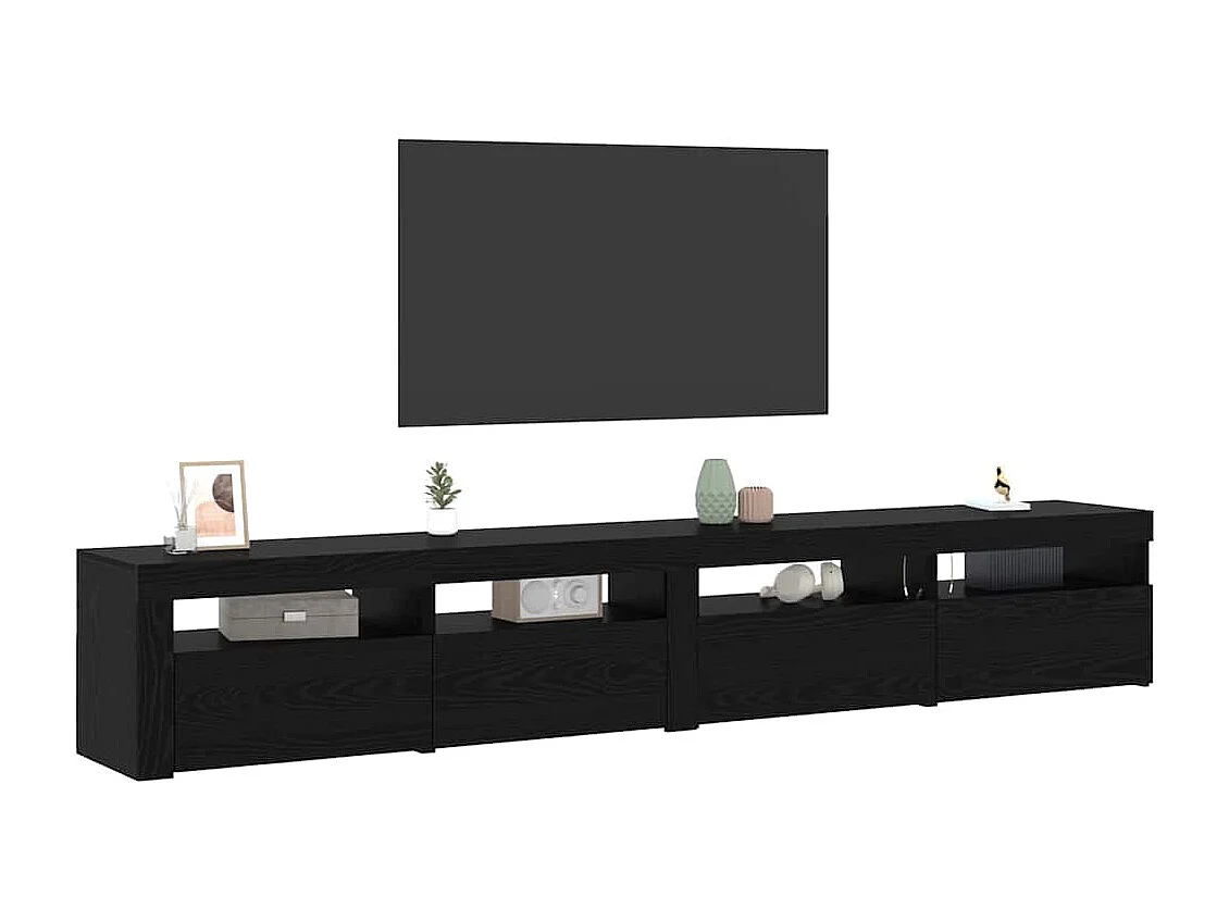 Ensemble de Meuble TV 3 pcs Chêne noir 240 x 35 x 40 cm