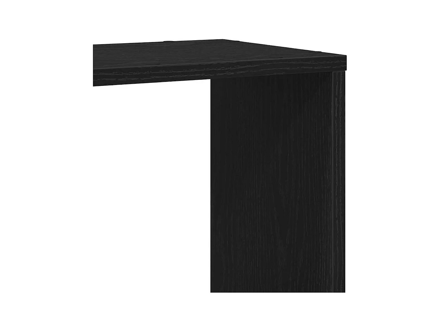 Zwart entertainmentcentrum 80 x 24 x 32 cm bewerkt hout