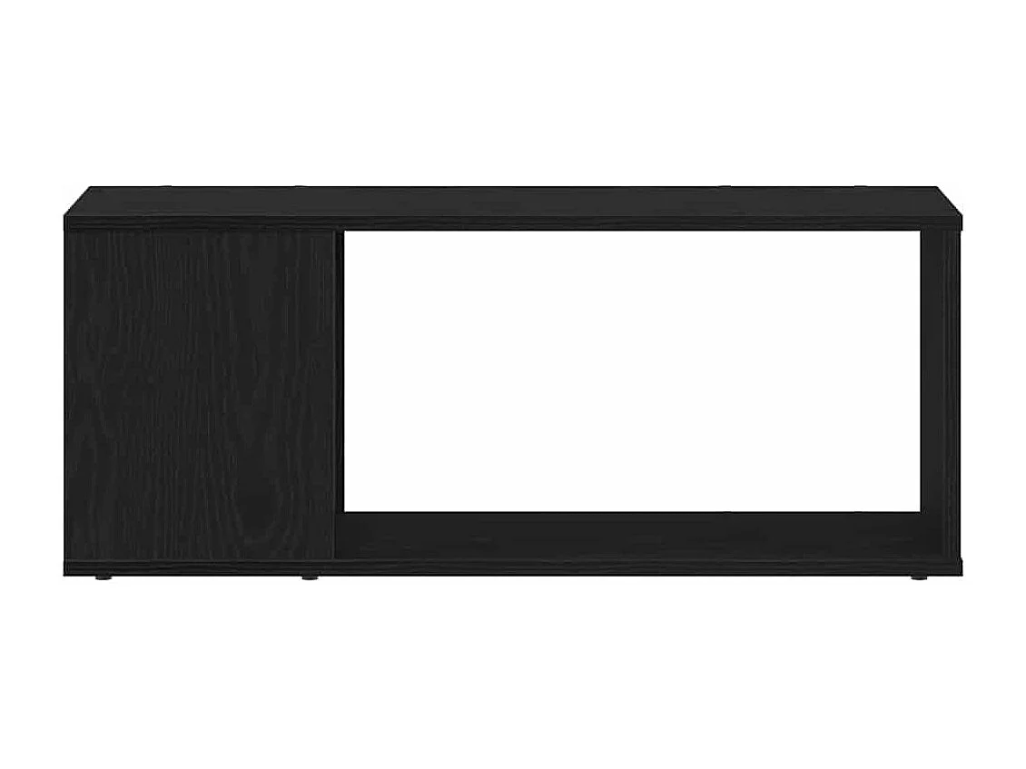 Mobiletto porta TV nero 80 x 24 x 32 cm in legno ingegnerizzato