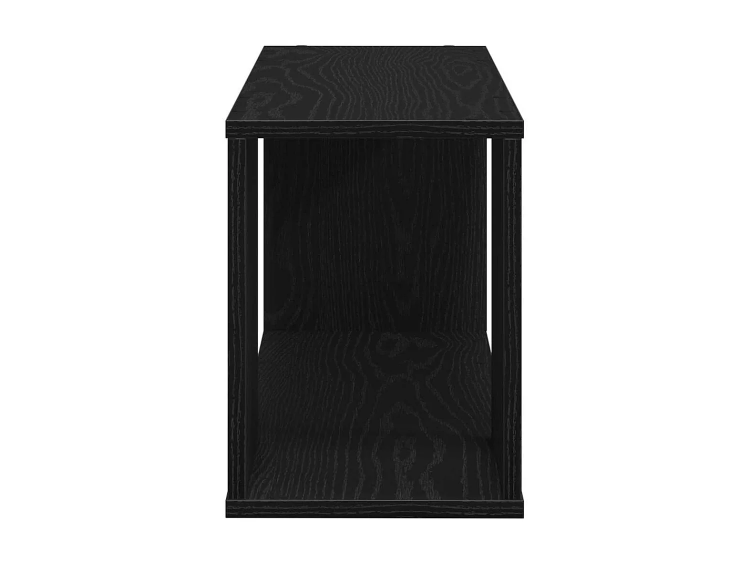Mobiletto porta TV nero 80 x 24 x 32 cm in legno ingegnerizzato