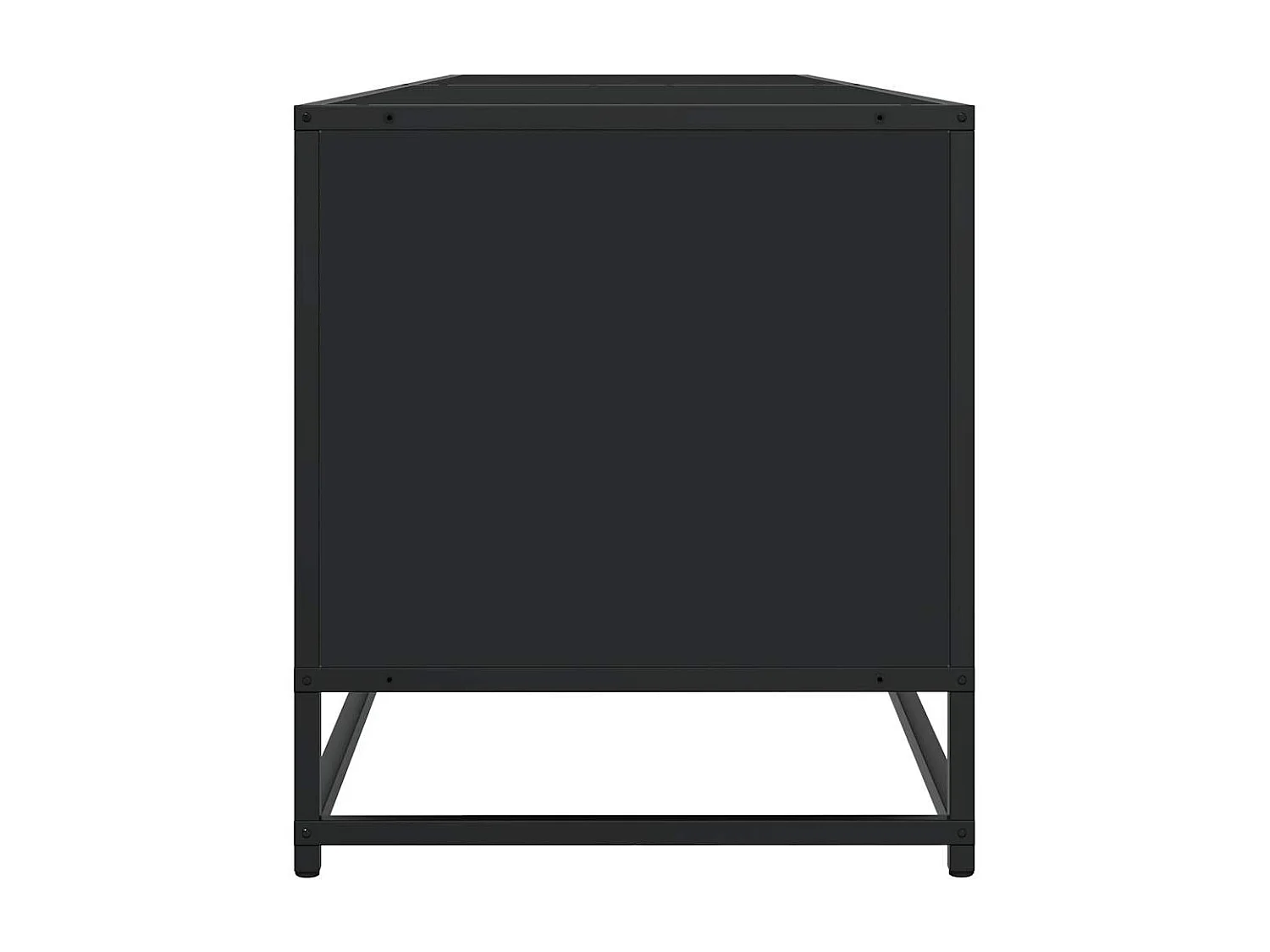 Meuble TV noir 180,5x40x46 cm bois d'ingénierie