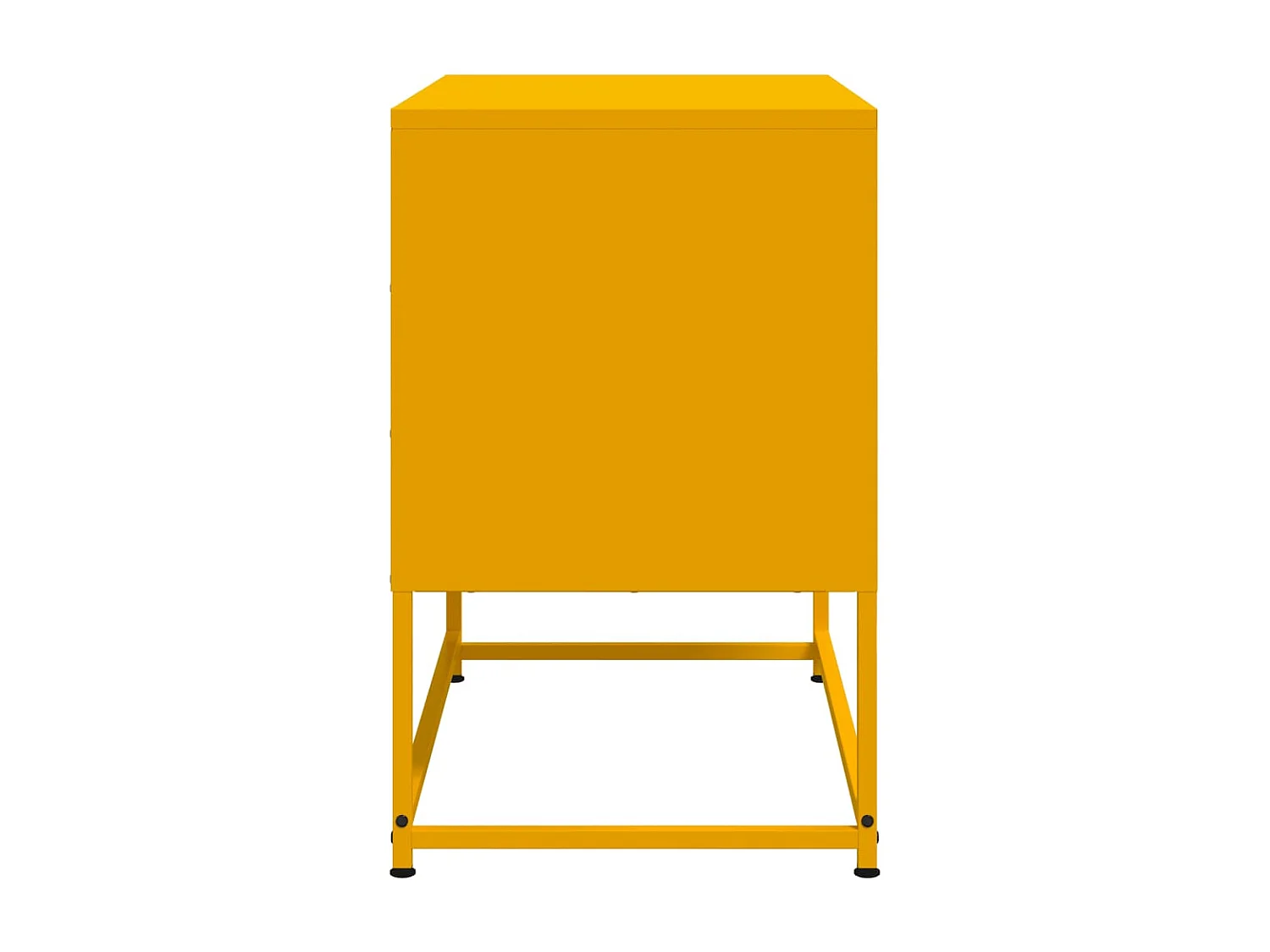 Mobile porta TV giallo senape 68,5x39x60,5 cm in acciaio