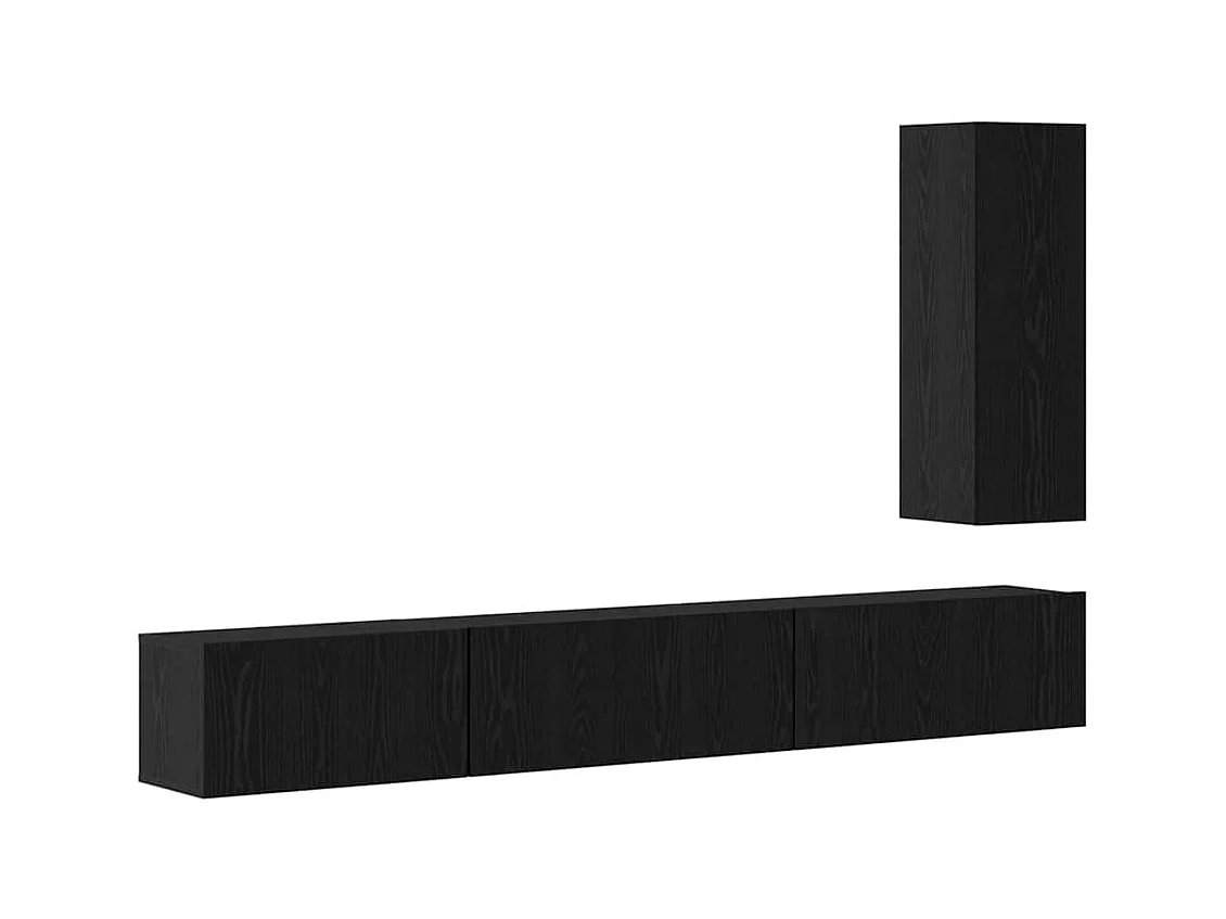 Ensemble meuble TV 4 pcs Chêne noir 30,5 x 30 x 90 cm