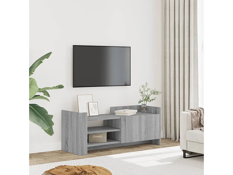 Meuble TV Sonoma gris 100x35x40 cm Bois d'ingénierie