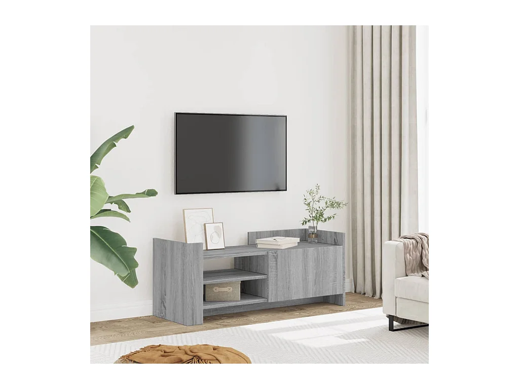 Meuble TV Sonoma gris 100x35x40 cm Bois d'ingénierie