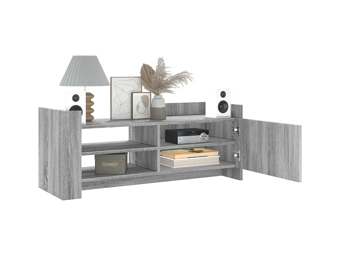 Meuble TV Sonoma gris 100x35x40 cm Bois d'ingénierie